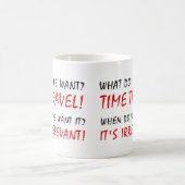 Tasse Drôle de Voyage Temporel Irrelevant (Centre)