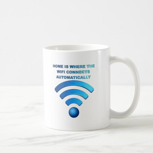 Tasse drôle de Wifi à la maison (Droite)