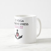 Tasse drôle de yoga (Devant droit)