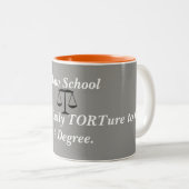 Tasse drôle d'école de droit (Devant droit)