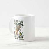 Tasse drôle d'écureuil «Je suis venu pour les oise (Devant gauche)