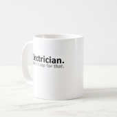 Tasse drôle d'électricien (Devant gauche)