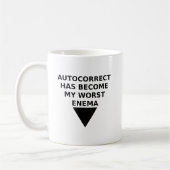 Tasse drôle d'ennemi autocorrigé (Gauche)