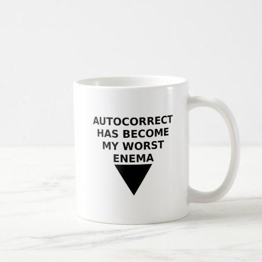 Tasse drôle d'ennemi autocorrigé (Droite)