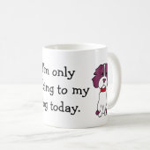 Tasse drôle d'épagneul (Devant droit)