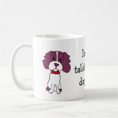 Tasse drôle d'épagneul (Gauche)
