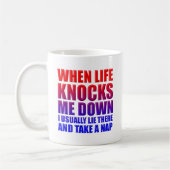 Tasse Drôle Détruis la sieste (Gauche)