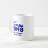 Tasse drôle d'exercice de Mascera Runs (Devant gauche)
