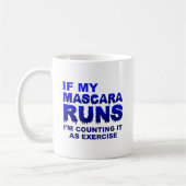Tasse drôle d'exercice de Mascera Runs (Gauche)