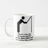 Tasse drôle d'idiot de pêche Humour (Gauche)
