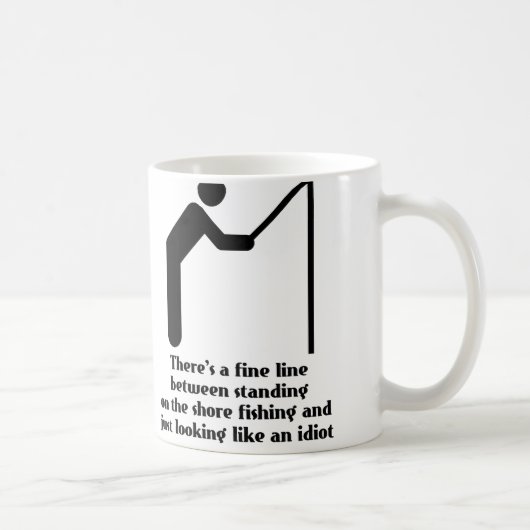 Tasse drôle d'idiot de pêche Humour (Droite)