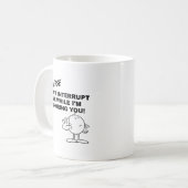 Tasse drôle d'ignorance d'interruption (Devant gauche)