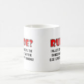 Tasse Drôle Dire des Choses Méchantes (Centre)