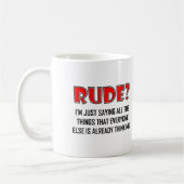 Tasse Drôle Dire des Choses Méchantes (Gauche)