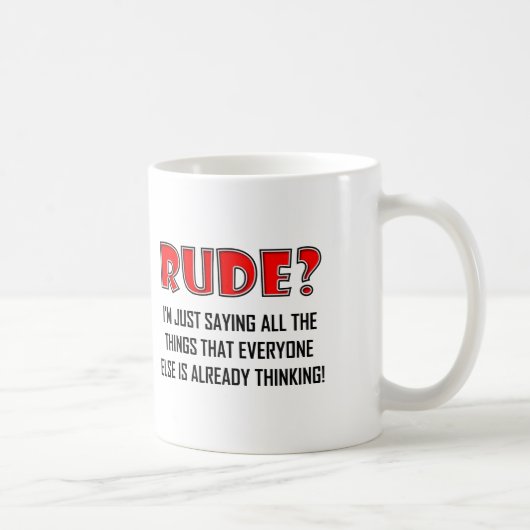 Tasse Drôle Dire des Choses Méchantes (Droite)