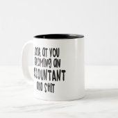 Tasse drôle d'obtention du diplôme de comptable (Devant gauche)