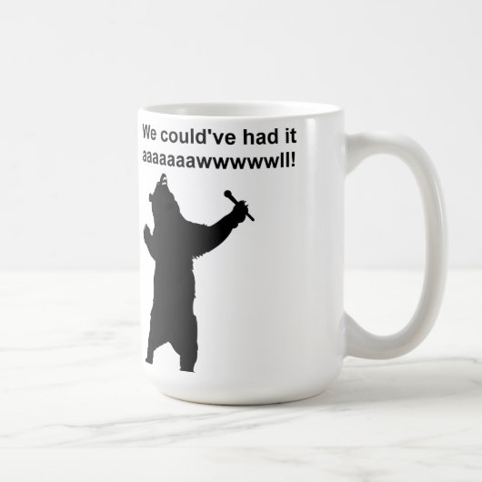 Tasse drôle d'ours qui chante (Droite)