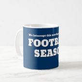 Tasse drôle du football (Devant gauche)