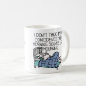 Tasse drôle du matin sonne comme matin (Devant droit)