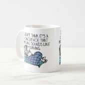 Tasse drôle du matin sonne comme matin (Devant gauche)
