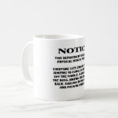 tasse drôle du travail (Devant gauche)