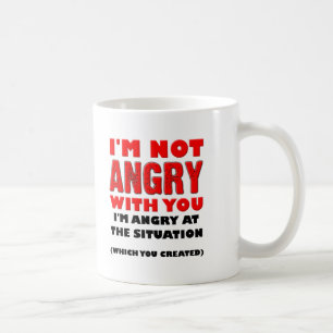 Tasse Drôle En Colère Contre La Situation