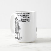 Tasse drôle en effet Occureth d'excrément de Doth (Devant gauche)