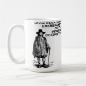 Tasse drôle en effet Occureth d'excrément de Doth (Gauche)