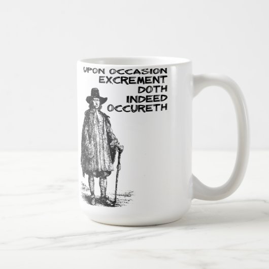 Tasse drôle en effet Occureth d'excrément de Doth (Droite)