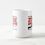 Tasse drôle excitée pour l'Apocalypse de Zombie (Centre)