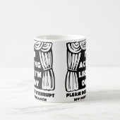 Tasse Drôle 'Faire Comme Si Tout Va Bien' (Centre)