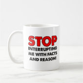 Tasse drôle Faits et Raison (Gauche)