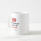 Tasse Drôle Fluente Émotionnellement en Sarcasme (Devant gauche)