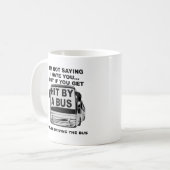 Tasse Drôle Frappé par un Bus (Devant gauche)