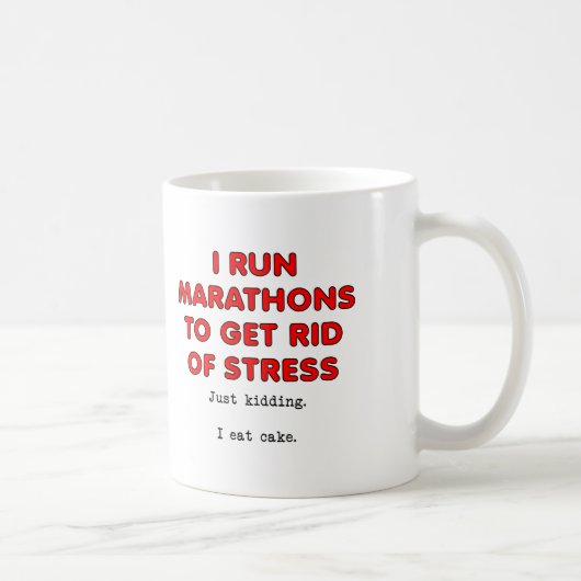 Tasse drôle "Gâteau contre le stress" (Droite)