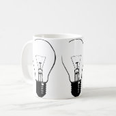 Tasse Drôle Graphique Ampoule Lampe (Devant gauche)