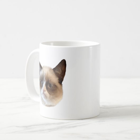 Tasse drôle grincheuse de chat (Devant gauche)