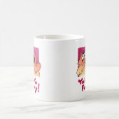 Tasse drôle hilare de chat de bande dessinée du (Centre)