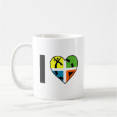 Tasse Drôle I Heart Geocaching (Gauche)