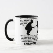 Tasse Drôle Ingénieur Conseils Paternels (Gauche)