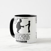 Tasse Drôle Ingénieur Conseils Paternels (Devant gauche)