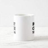 Tasse drôle "Insérez le café" (Centre)
