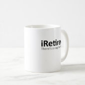 tasse drôle iRetired (Devant droit)