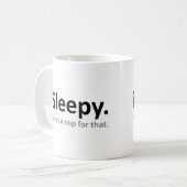 tasse drôle iSleepy (Devant gauche)