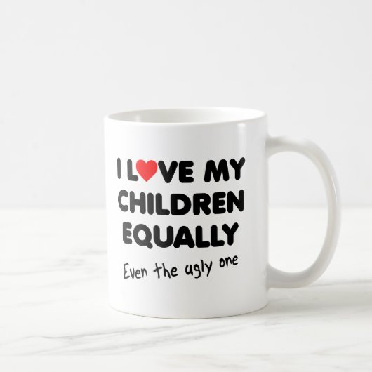 Tasse Drôle J'aime Mes Enfants (Droite)