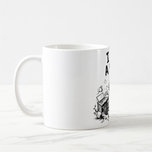 Tasse drôle « J'avais un plan » (Gauche)