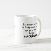 Tasse drôle, je fais des crunchs (Devant droit)