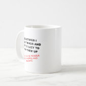 Tasse drôle Je laisse tomber des choses (Devant gauche)