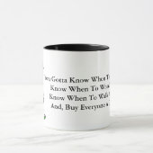 Tasse drôle jouante au golf de devise d'homme de (Centre)