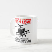 Tasse drôle L'amour est fort (Devant gauche)